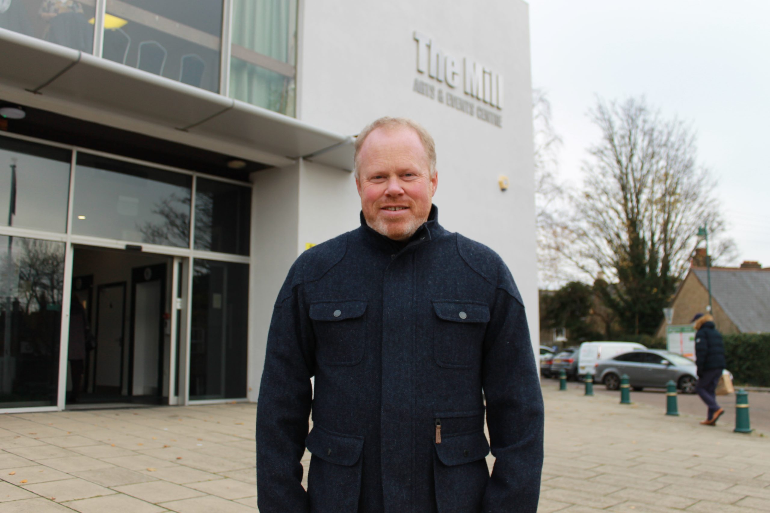 James Newport working in the local community