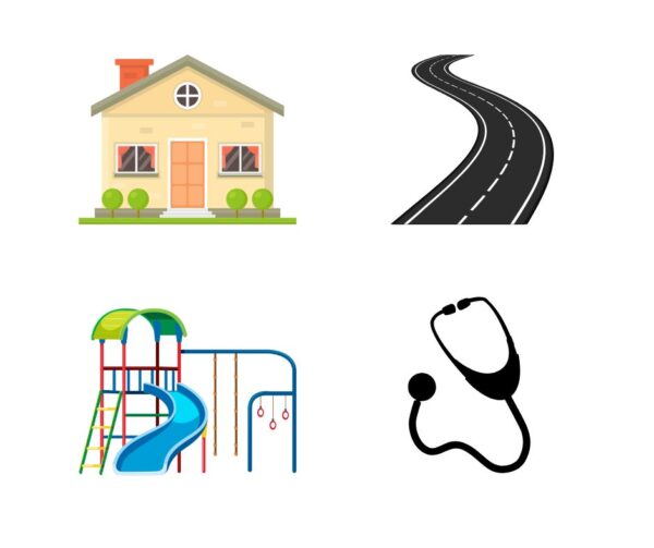 to show the benefits of CIL healthcare, playgrounds, roads and homes